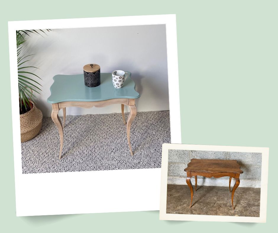 Table basse vert sauge