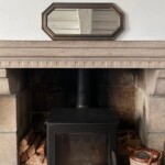 Miroir sur cheminée