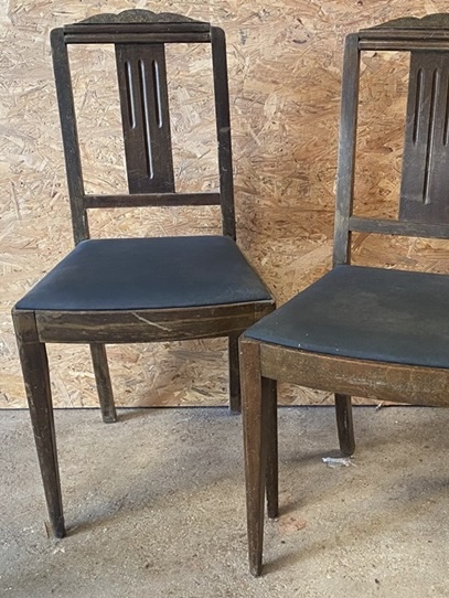 Chaises art eco avant renovation
